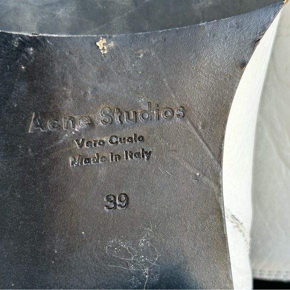 Acne studios Jensen white leather Chelsea boot - Picture 9 of 10